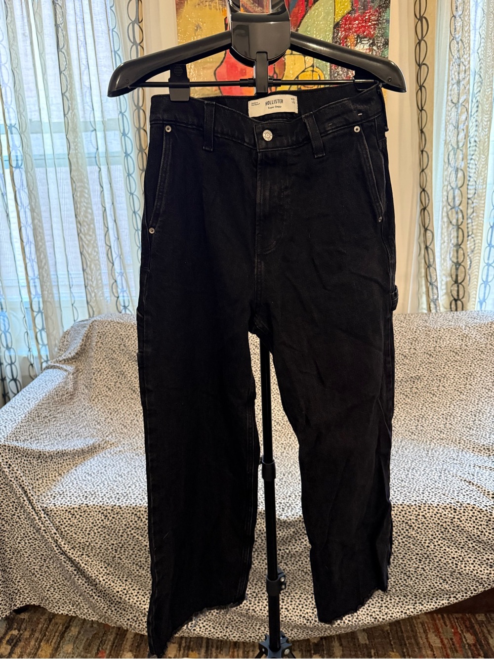 Hollister Men’s Black Baggy Carpenter Jeans